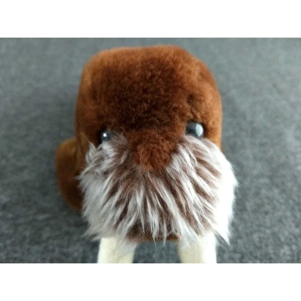 Vintage Dakin WALRUS Plush Brown Ground Nutshells Weighted Stuffed Animal‎ 1975